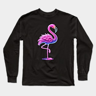 Neon Flamingo V1 Long Sleeve T-Shirt